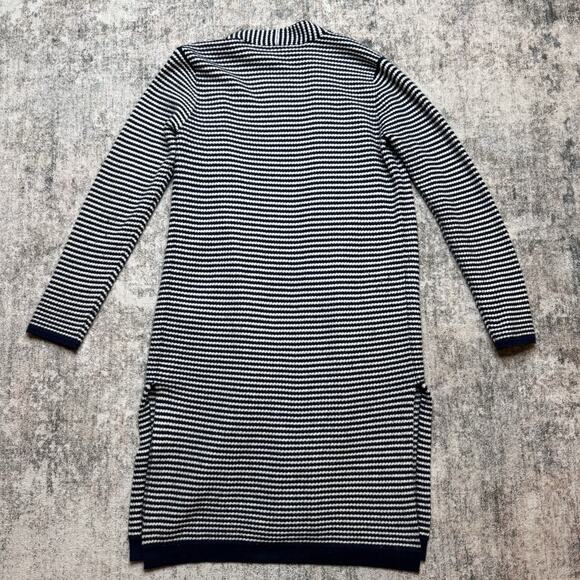 The Cashmere Project Duster Cardigan Sz S Blue White Nautical Coastal Cruise - Picture 16 of 16